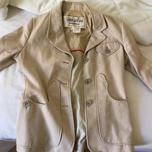 levis medium cream canvas jacket